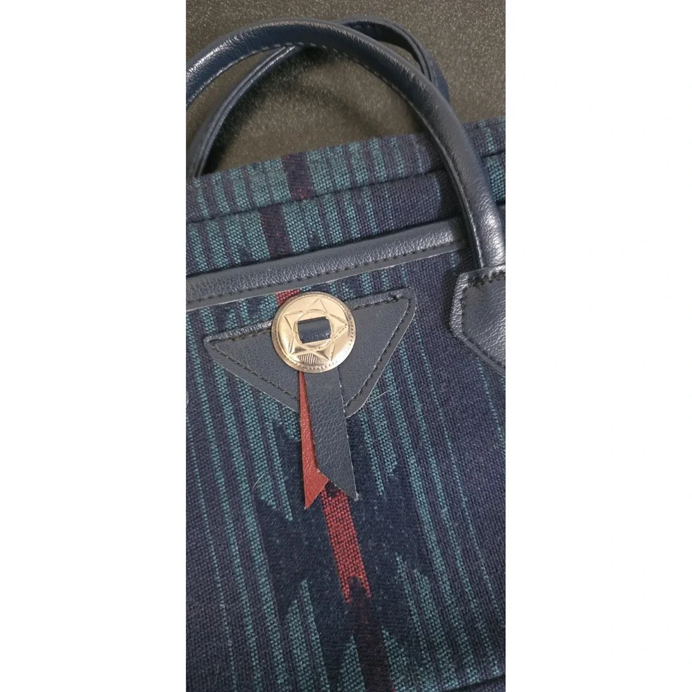 Vintage Gregg Original Designs Bible Cover‎ Case Tapestry USA Teal Western Aztec